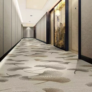 Customized High End 100% Polyester Wall to Wall Printed Carpet Luxury Hotel Lobby Office Floor Use Home Suitable