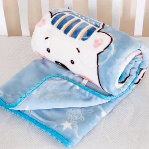 Customized High Quality 100% Polyester Cuty Baby Blanket Super Soft