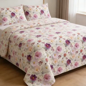 Customized High Quality Woven Coated 5D Digital Printed Microfiber Plain Memory Bed Sheet Fabric 100% Polyester 90 GSM