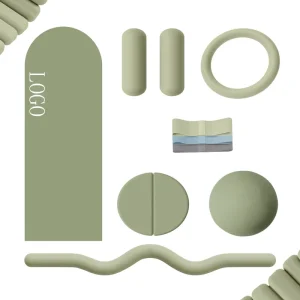 Customized Home Gym Fitness Set Power Ring Yoga Pilates Accessories Balance Blocks Dumbbell Barbell Bar Yoga Mat Rubber