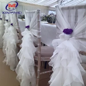 Customized Hotel Banquet Table and Chair Matching Products Wedding White Chair Covers