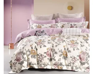 Customized Hotel Grade Cotton Printed Bedding Set Includes Duvet Cover Bed Sheet and Pillowcase