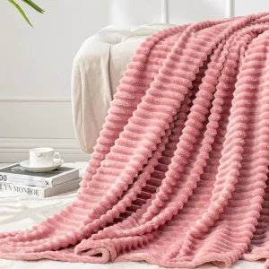 Customized King Size Knit Fall Print Microfiber Modern Throw Blanket Super Warm Luxury Home Hotel Use