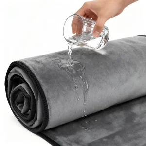 Customized Leak Proof Reversible Plush Protector Cover Waterproof Washable Velvet Blanket for Bed Sofa