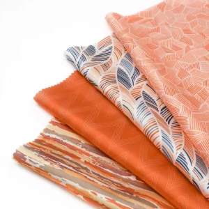 Customized Lightweight Printing Fabrics Women Silk Satin 100% Polyester Fabric Satin Floral Fabric for Daily Casual Clothes