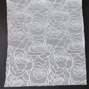 Customized Lightweight Quick-Dry Breathable Nylon Spandex Warp Rose Knitted Lace Underwear Fabric Embroidery