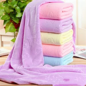 Customized Logo 5 Star Hotel Bathroom Towels Skin Friendly Large Size Luxury Colorful Plain Bath Sheet Towel Set Bulk