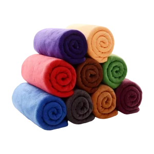 Customized Logo Eco Friendly Square Microfiber Towel for Car Wash Cleaning Cloth Car Drying Hair Salon