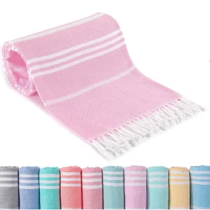 Customized Logo Premium Turkish Beach Towels and Vacation Essentials Featuring Quick Dry Sand Proof Towels