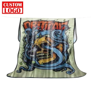 Customized Logo Printed Muslin Name Fleece Blanket Soft Warm Throw Tapestry for Winter Competitive Promotional Business Gifts