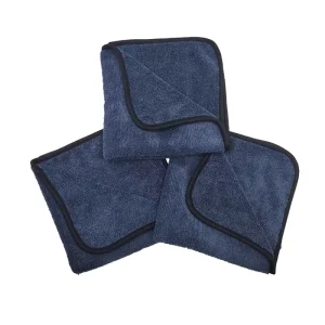 Customized Logo Soft Quick Dry Microfiber Weft 1400 GSM 60*90 cm Twisted Edgeless Drying Towel Car Cleaning Detailing