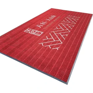 Customized Luxury Modern Outdoor Front Door Carpet Polypropylene Cushioned Handmade Foot Mat Commercial Rugs Logo Reversible
