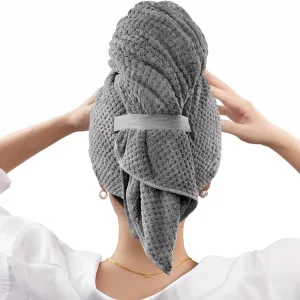 Customized Microfiber Beauty Hair Drying Turban Salon Spa Hairdressing Turban Towels Wrap for Barbershop
