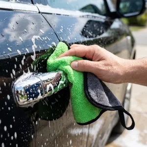 Customized Microfiber Car Wash Towel Thickened Auto Detailing Cloth Fast Drying Car Cleaning Rags for Exterior Paint