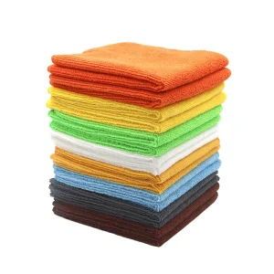 Customized Microfiber Warp Knitted Cleaning Cloths Washable Clean Towels Reusable Wash Cloth Towel Kitchen Car Microfiber Towels
