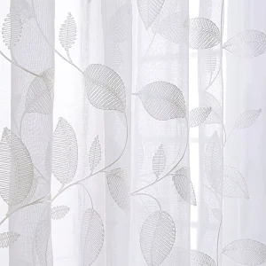 Customized Modern Decor Embroidered Curtains Sheer 100% Polyester All-Season for Bedroom Living Room