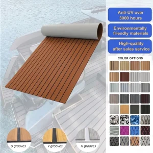 Customized Modern Square Anti Slip Waterproof Eco Friendly EVA Foam Boat Flooring Yacht Carpet Bass Boats Outdoor Kayak Decking