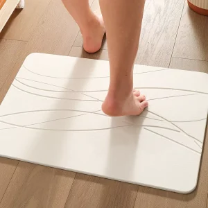 Customized Non slip Quick drying Modern Stone Bath Mat