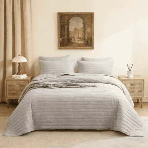Customized ODM Modern Aesthetic Bedroom Luxury Hotel Quality Breathable Cooling Comforter Set OEKO-TEX Certified Ultrasonic