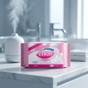 Customized OEM Sanitary Pads Feminine Comfort Sanitary Pads Winged Fan Shape Sanitary Napkins