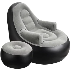 Customized Outdoor Air Flocked Inflatable Air Sofa Cushions Adult Folding Air Chairs and Inflatable Beanbags with Armrests