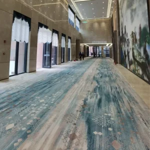 Customized Pattern Wall to Wall Carpet Nylon 6 for Premium Office Lobby and Hotel Banquet Hall 3D Digital Printed Carpet