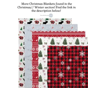 Customized Personalised Boutique Gift Packaging Flannel Fleece Print Throw Blanket Soft Plush Christmas Blanket Kids for Winter