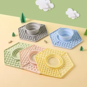Customized Pet Place Mat Dog Slow Feeders Bowl Non Slip Silicone Lick Mat for Dogs and Cats