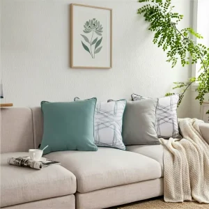 Customized Pillow Artistic Thread Embroidery Cushion Covers Soft Cotton Throw Pillows Home Decor Back Support