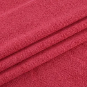 Customized Polyester Terry Fabric Roll Solid Color Durable Textile for Home Supplies