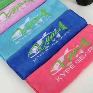 Customized Popular Design Sports Microfiber Fitness Towels Extra Size Swimming Fishing Climbing Gym Towel With Portable Bag