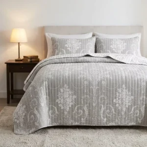 Customized Premium Lightweight Quilted Polyester Eco Friendly All-Season Modern Print Design Luxury Bedding Set