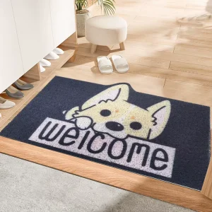 Customized Printed Welcome Pvc Door Mat Floor Mat Plain Coil Door Mats for Outdoor Entrance