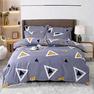 Customized Simple All-Season Microfiber Pillowcase Bed Sheet Quilt Cover Set
