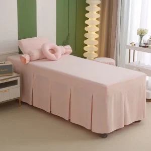 Customized Size Bed Skirt Cover for Massage Bed Sheet
