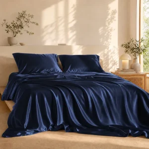 Customized Size Luxury 100% 19 22 25 Momme OEKO-TEX100 Mulberry 4pcs Silk Satin Bed Sheets Bedding Set