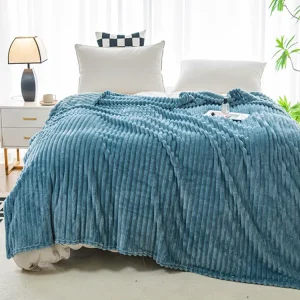 Customized Soft Four Season Home Sofa Comfortable and Warm Cordury Blanket Sleeping Bed Blanket Office Flannel Blanket