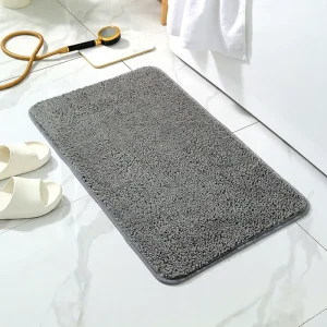 Customized Solid Color Large Size TPR Material Non slip Thickened Bathroom Use Water Absorbing Mat