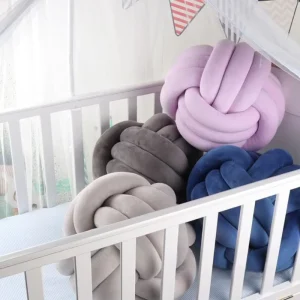 Customized Solid Color Throw Pillow Knot Ball Pillow Decoration and Throw Pillows for Living Room