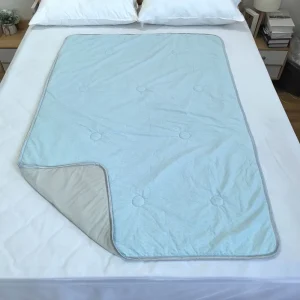 Customized Summer Lightweight Cooling PCM Cool-Touch Embroidered Rectangular Blanket Modern Soft Thin Style Cool Sensation