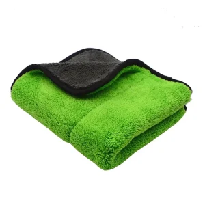 Customized Thickened Double Sided Microfiber Coral Fleece Quick Dry Absorbent 800GSM Car Wash & Kitchen Cleaning Towel