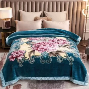 Customized Thickened Raschel Blanket Factory Winter Warm Blanket Sheet Double Layer Flannel Covering Blanket