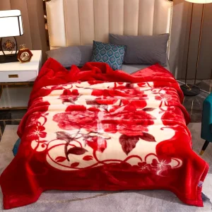 Customized Thickened Raschel Blanket Factory Winter Warm Blanket Sheet Double Layer Flannel Covering Blanket
