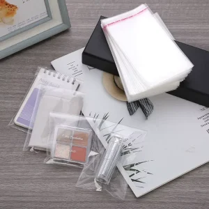 Customized Transparent Clear OPP Plastic Shopping Bags with Self Adhesive for Clothing and Shoes for Garment Storage