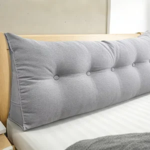 Customized Triangular Wedge Pillow Tatami Long Backrest Positioning Support Cushion for Bed Sitting up Reading