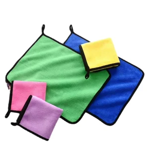 Customized Ultra-Fine Fiber Car Wash Towel Super Absorbent Soft Multi-Color Double-Sided Cleaning Drying Compressed Disposable