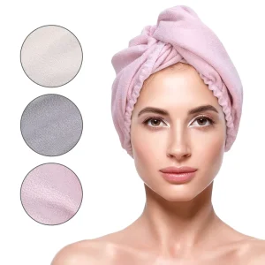 Customized Velvet Ant Cloth Hair Drying Cap for Women Super Absorbent Quick Dry Breathable Thickened Straps High Aesthetic