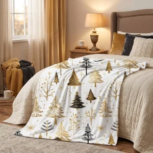 Customized Warming Cozy Other Blankets Soft Fluffy Flannel Fleece Blankets in Bulk Warm Thick Plush Blankets for Winter