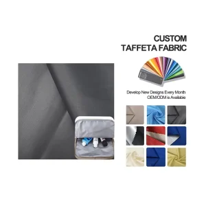 Customized Waterproof Fabric 100% Polyester Coated 190T Taffeta Fabric for Lining