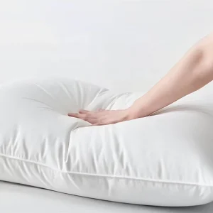 Customized White 100% Cotton Microfiber Throw Cushion Pillow Sleeping Pillow Bed Pillow Insert for Home Sofa Hotel